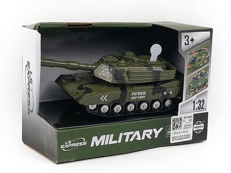 1:32 Friction Tank W/L_S toys