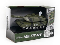 1:32 Friction Tank W/L_S toys
