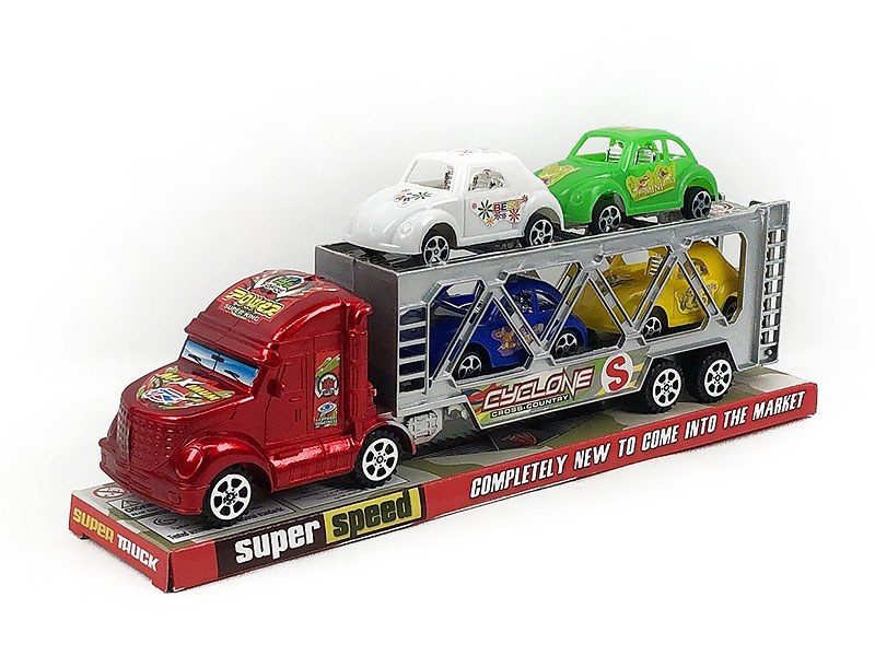 Friction Double Deck Trailer(2C) toys