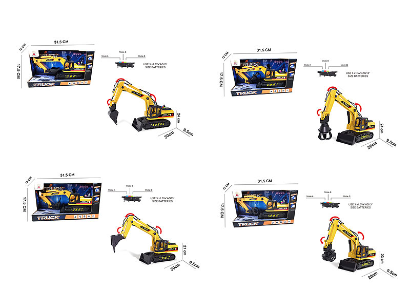 Friction Construction Truck W/L_S(4S) toys