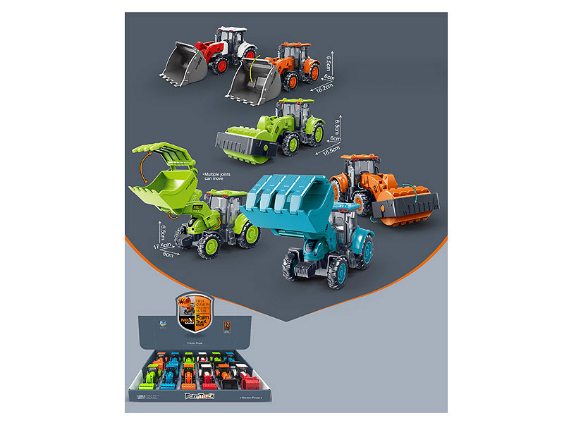 Friction Farmer Truck(12in1) toys