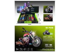 霓虹彩漆惯性哈雷摩托车带灯光声音（12只庄）