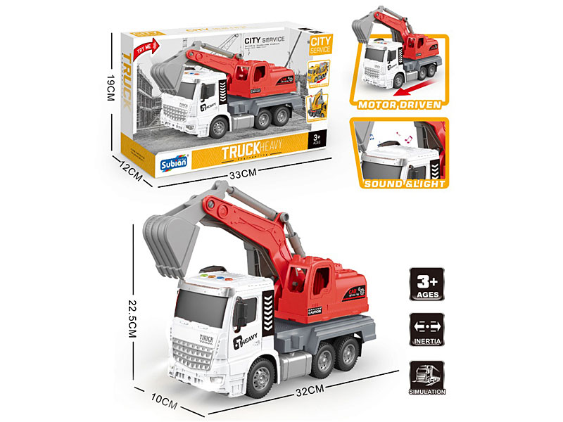 1:14 Friction Construction Truck W/L_M toys