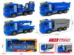 1:24欧式惯性城市车带灯光/音乐(4只庄)