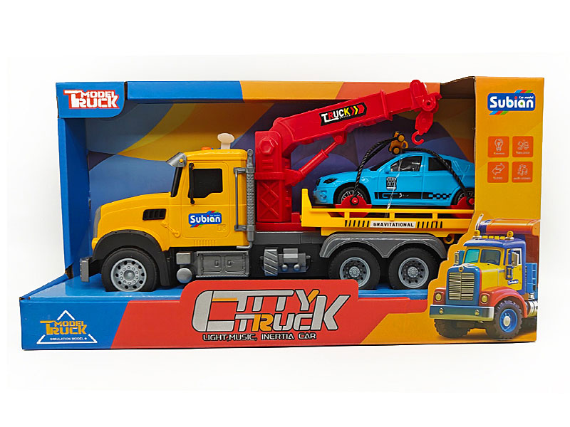 1:14 Friction Rescue Crane W/L_M toys