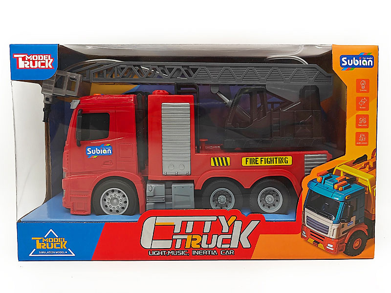 1:14 Friction Fire Engine W/L_M toys