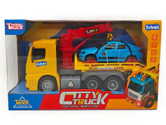 1:14 Friction Rescue Crane W/L_M toys