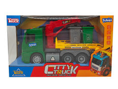 1:14 Friction Sanitation Truck W/L_M toys