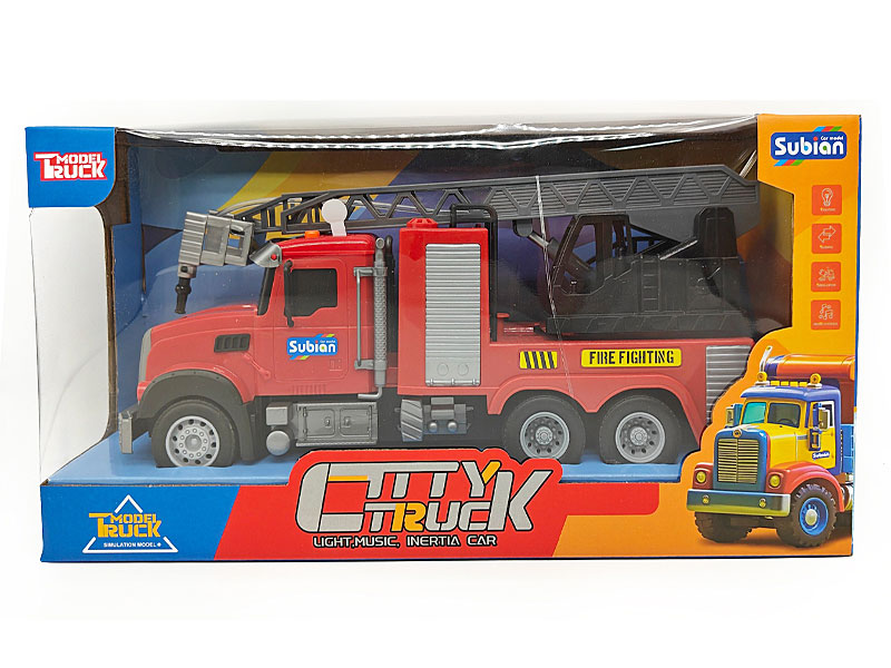 1:14 Friction Fire Engine W/L_M toys