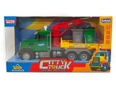 1:14美式惯性环卫运输车带灯光/音乐(包电)