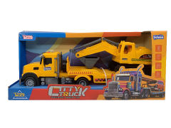 1:14美式惯性工程车带灯光/音乐(包电)