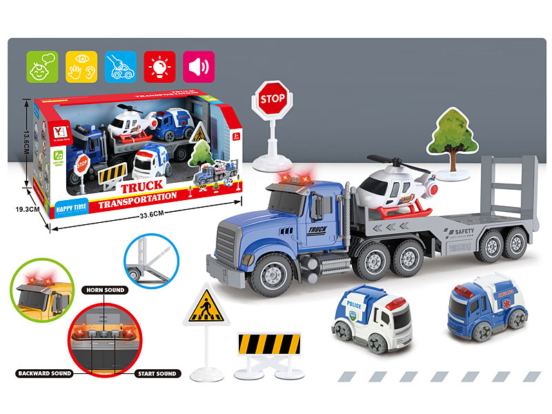 Friction Tow Truck W/L_S toys