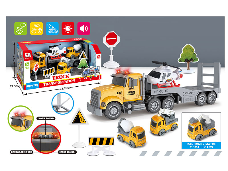 Friction Tow Truck W/L_S toys