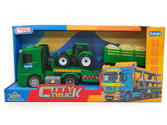 1:14欧式惯性农夫稻草运输车带灯光/音乐