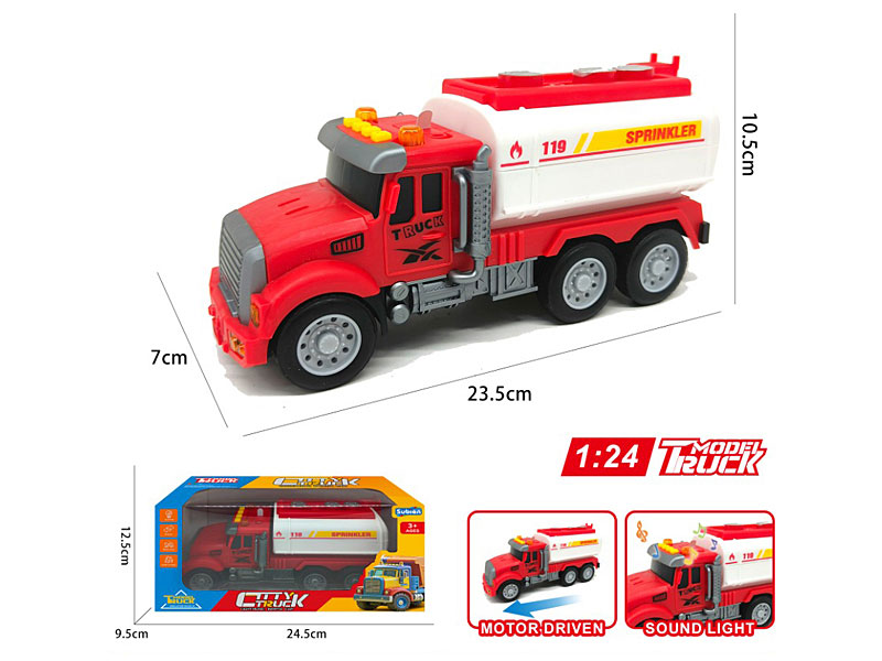 1:24 Friction Fire Engine W/L_M toys