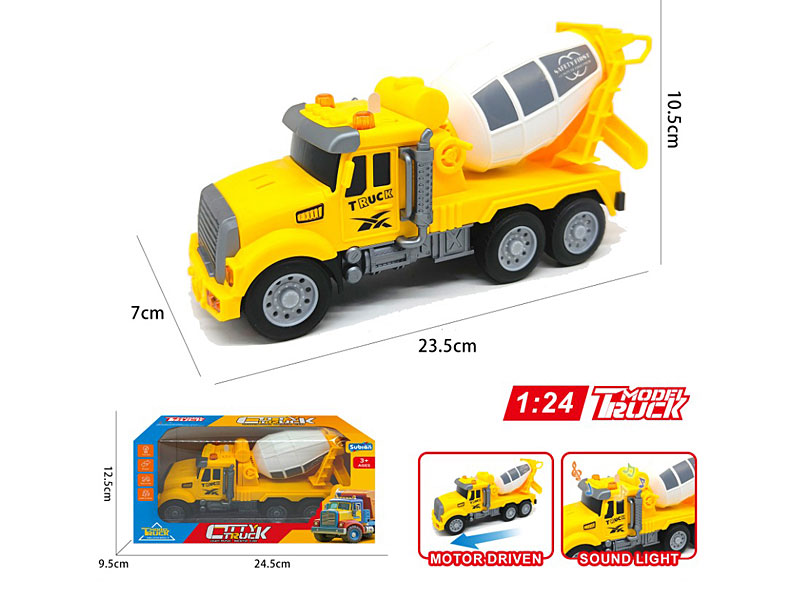 1:24 Friction Construction Truck W/L_M toys
