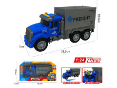 1:24美式惯性货柜车带灯光/音乐