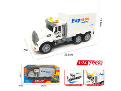 1:24美式惯性国际快递车带灯光/音乐