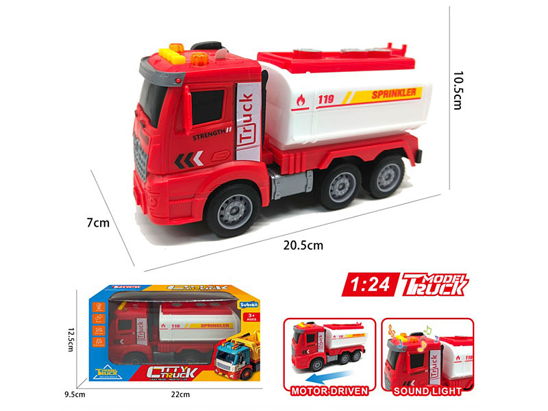1;24 Friction Fire Engine W/L_M toys