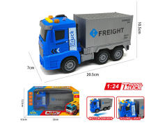 1:24欧式惯性货柜车带灯光/音乐