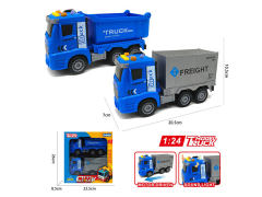 1:24欧式惯性城市车带灯光/音乐(2只庄)