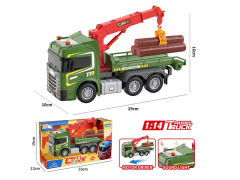 1:14欧式惯性木材运输车带灯光/音乐(包电)