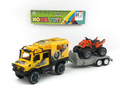 Friction Truck Tow Motorcycle(2C) toys