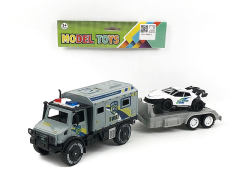 Friction Truck Tow Sports Car(2C) toys