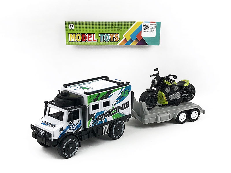 Friction Truck Tow Motorcycle(2C) toys