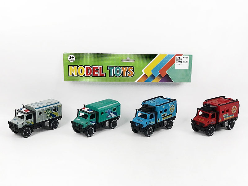 Friction Police Car(4in1) toys