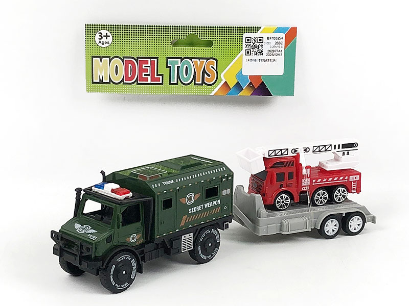 Friction Truck Tow Fire Engine(3C) toys