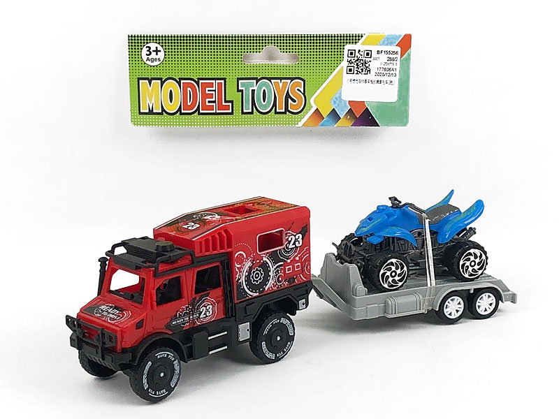 Friction Truck Tow Motorcycle(3C) toys