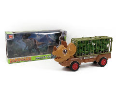 Friction Truck Tow Pull Back Dinosaur Car toys