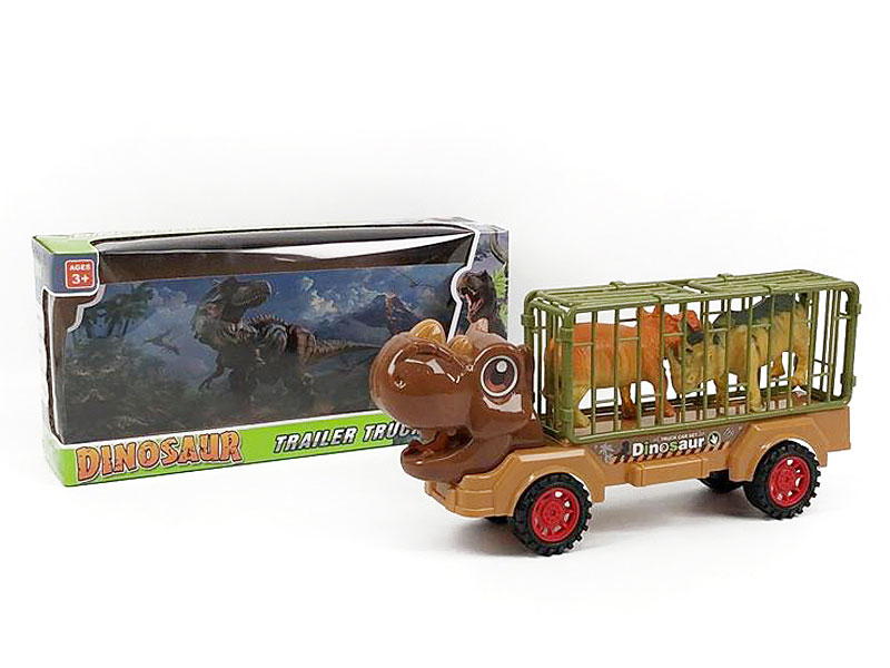 Friction Truck Tow Hippopotamus toys