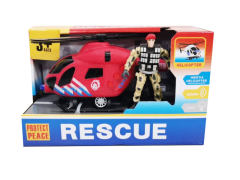 Fricton Helicopter W/L_S & Soldier toys