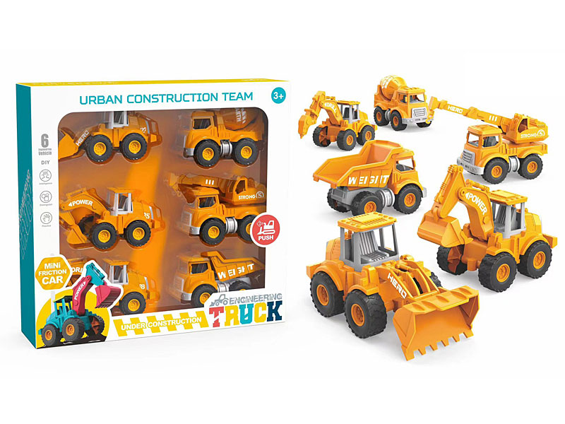 Friction Construction Truck(6in1) toys