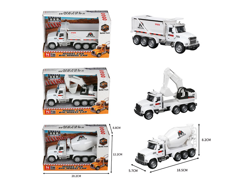 Die Cast Construction Truck Friction(3S) toys