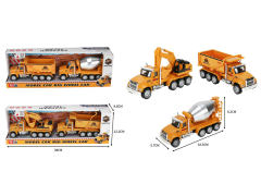 Die Cast Construction Truck Friction W/L_S(2in1) toys
