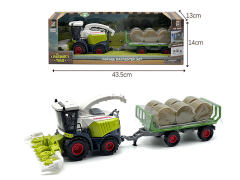 1:32惯性草块收割机带灯光声音（包电）