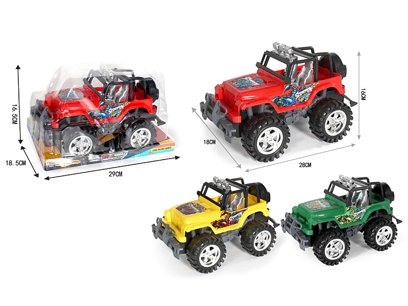 Friction Cross-country Jeep(3C) toys