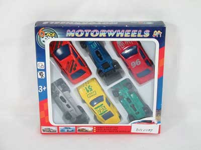 Die Cast Car Free Wheel(6pcs) toys