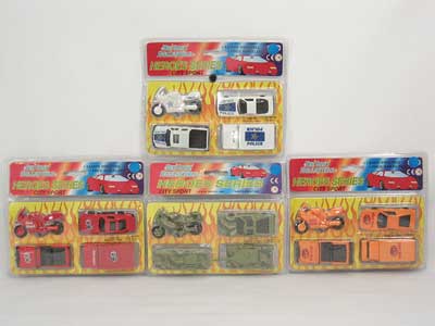 Die Cast Car Free Wheel(4styles) toys