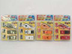 Die Cast Car Free Wheel(4styles) toys