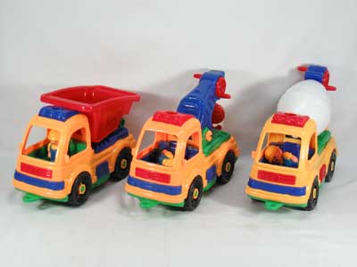 Free wheel construction car(3styes) toys