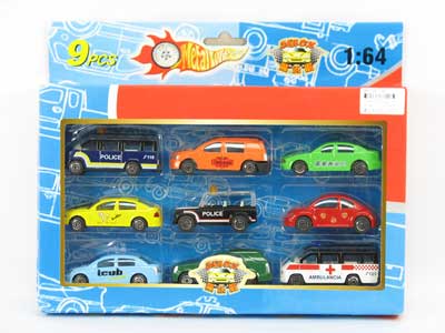 Die Cast Car Free Wheel(9in1) toys