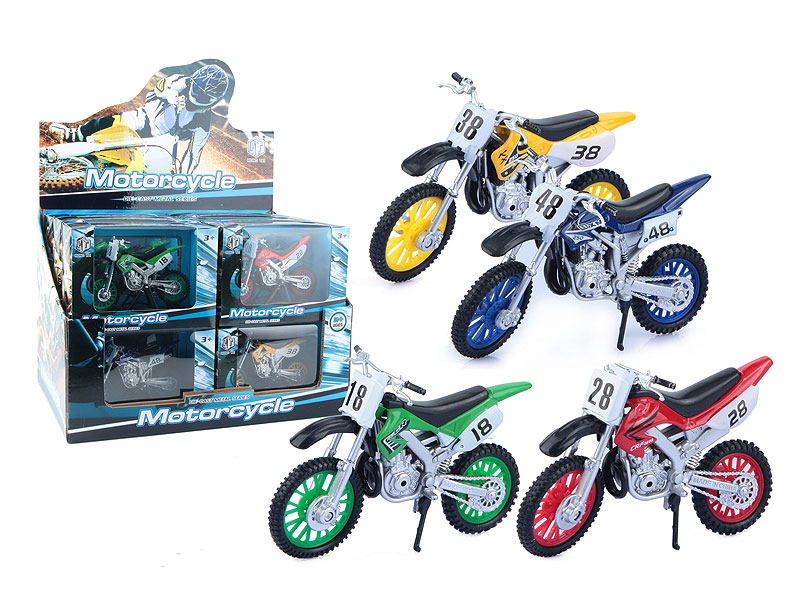 Die Cast Motorcycle Free Wheel(12in1) toys