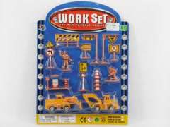 Free Wheel Construction Truck Set toys