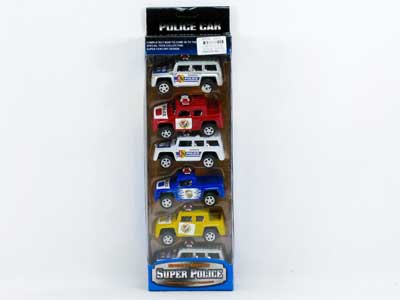 Free Wheel Police Car(6in1) toys