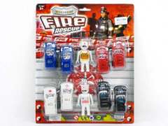 Free Wheel Fire Engine(8in1) toys