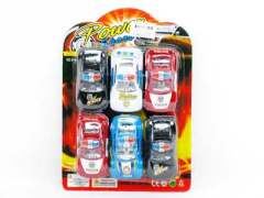 Free Wheel Police Car(6in1) toys